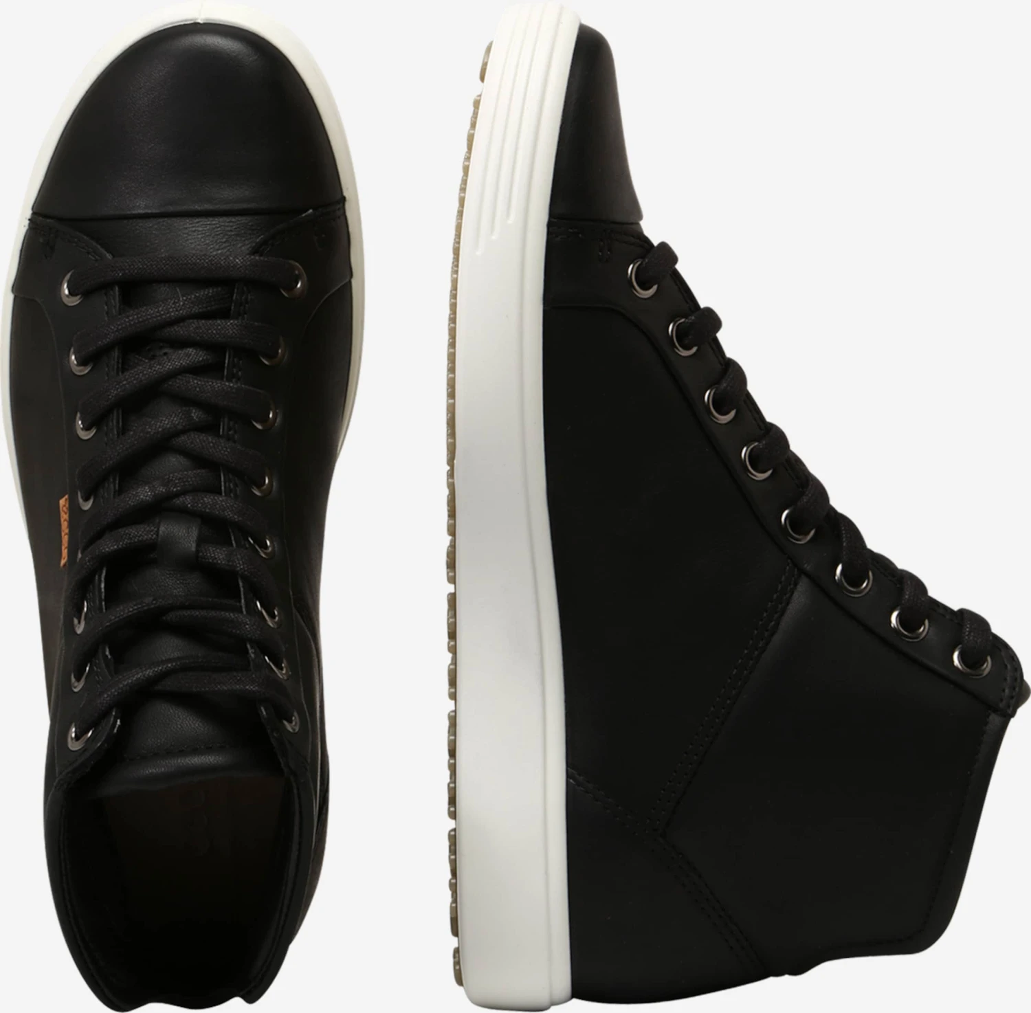 ECCO Hoge Sneakers Sneakers Hoog Dames Zwart 4 ECCO Hoge Sneakers Sneakers Hoog Dames Zwart - Afbeelding 2