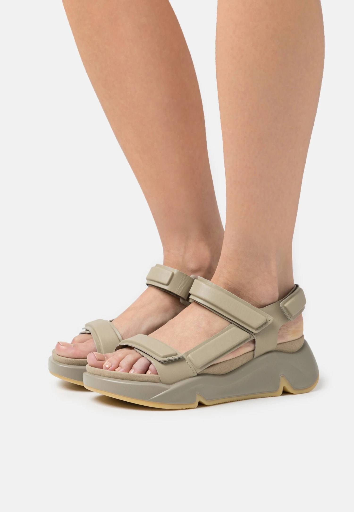 ECCO Chunky- Sandalen Met Plateauzool - Green 3 ECCO Chunky- Sandalen Met Plateauzool - Green