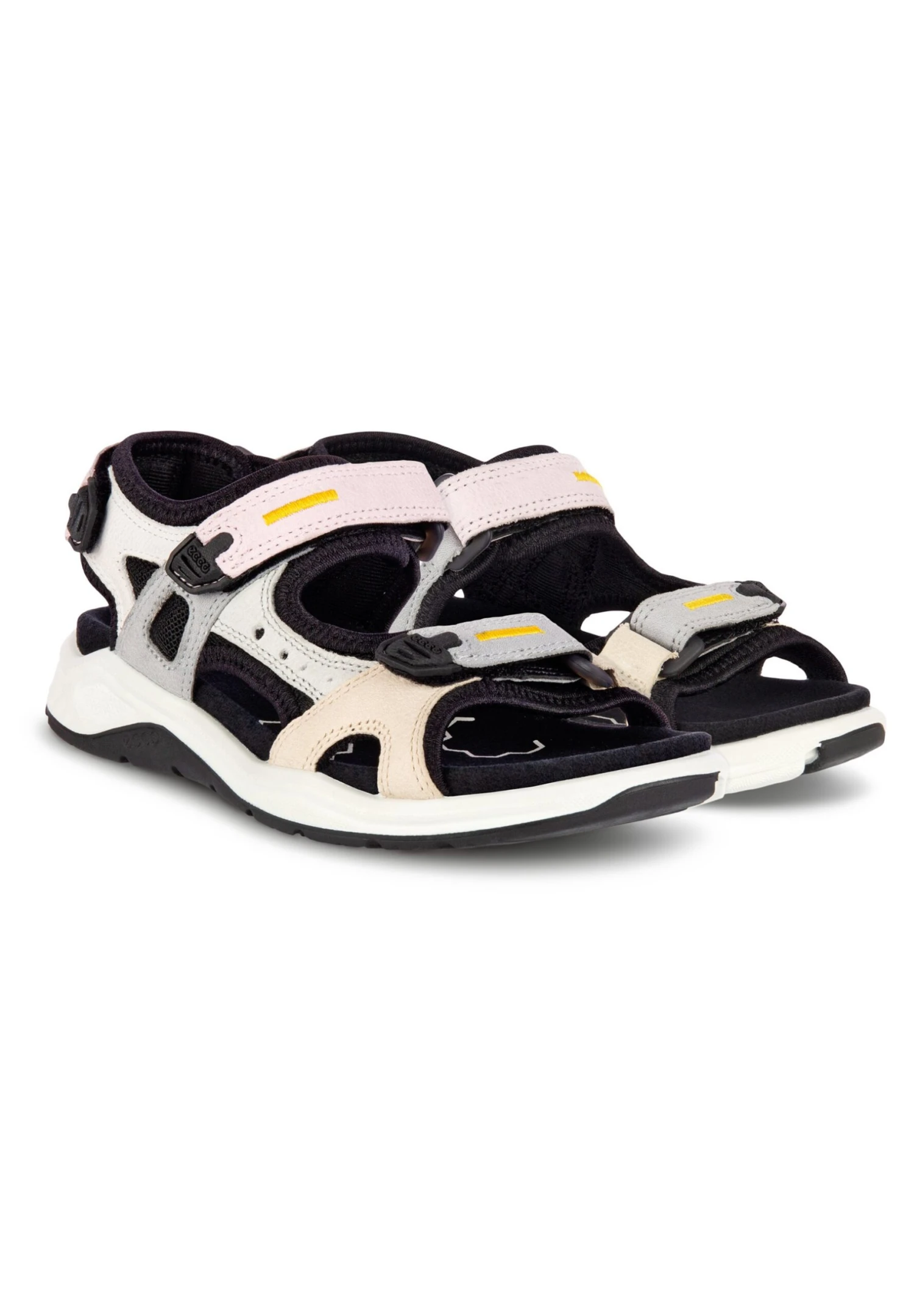 ECCO Outdoorsandalen - Grau/Rosa/Schwarz/Beige 4 ECCO Outdoorsandalen - Grau/Rosa/Schwarz/Beige - Afbeelding 2