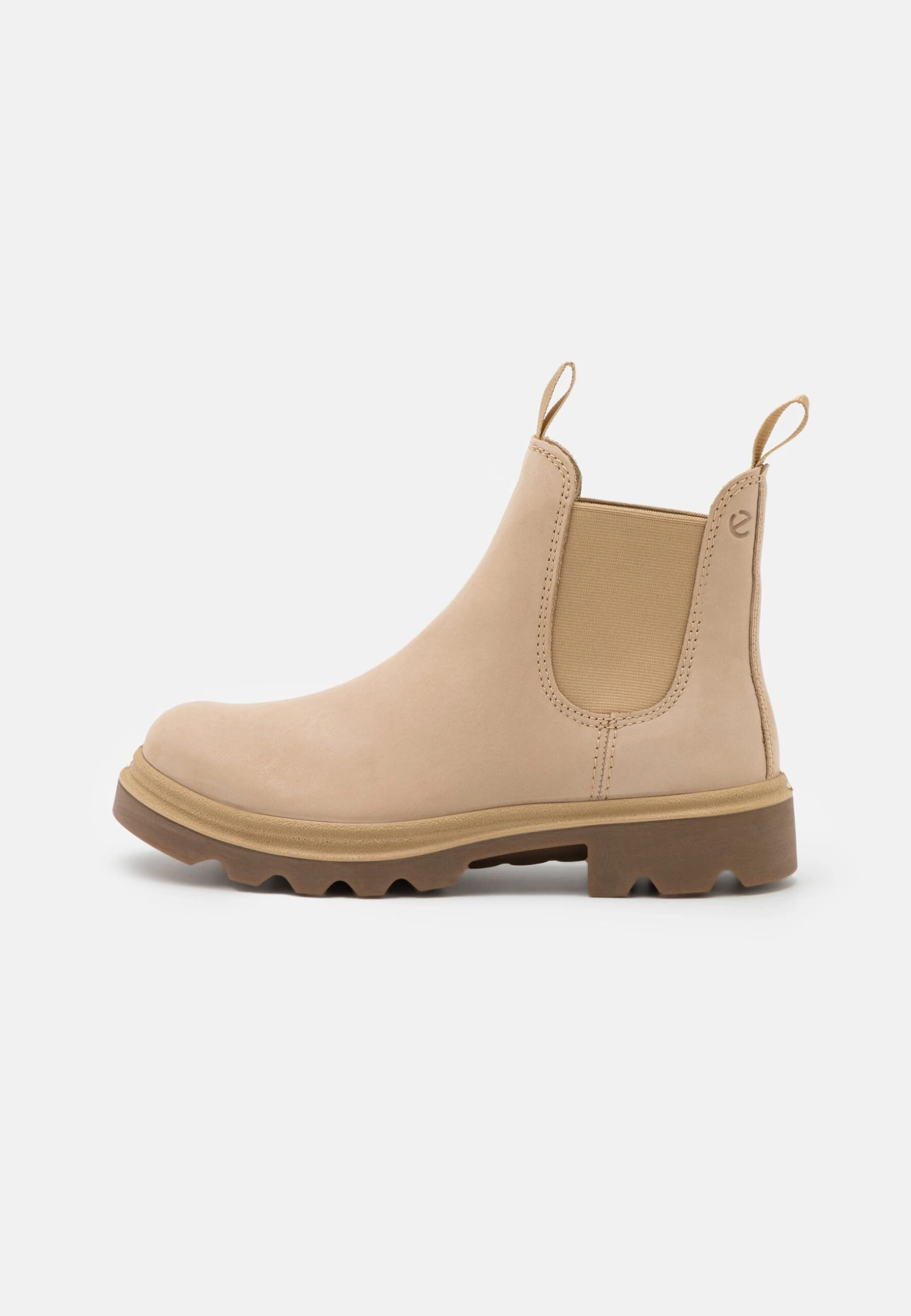 ECCO Grainer - Enkellaarsjes Met Plateauzool - Beige 4 ECCO Grainer - Enkellaarsjes Met Plateauzool - Beige - Afbeelding 2