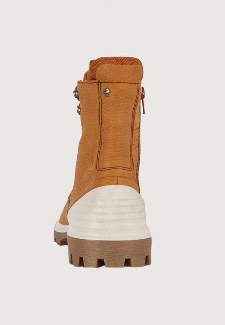 ECCO Tredtray - Enkellaarsjes Met Plateauzool - Amber 6 ECCO Tredtray - Enkellaarsjes Met Plateauzool - Amber - Afbeelding 4