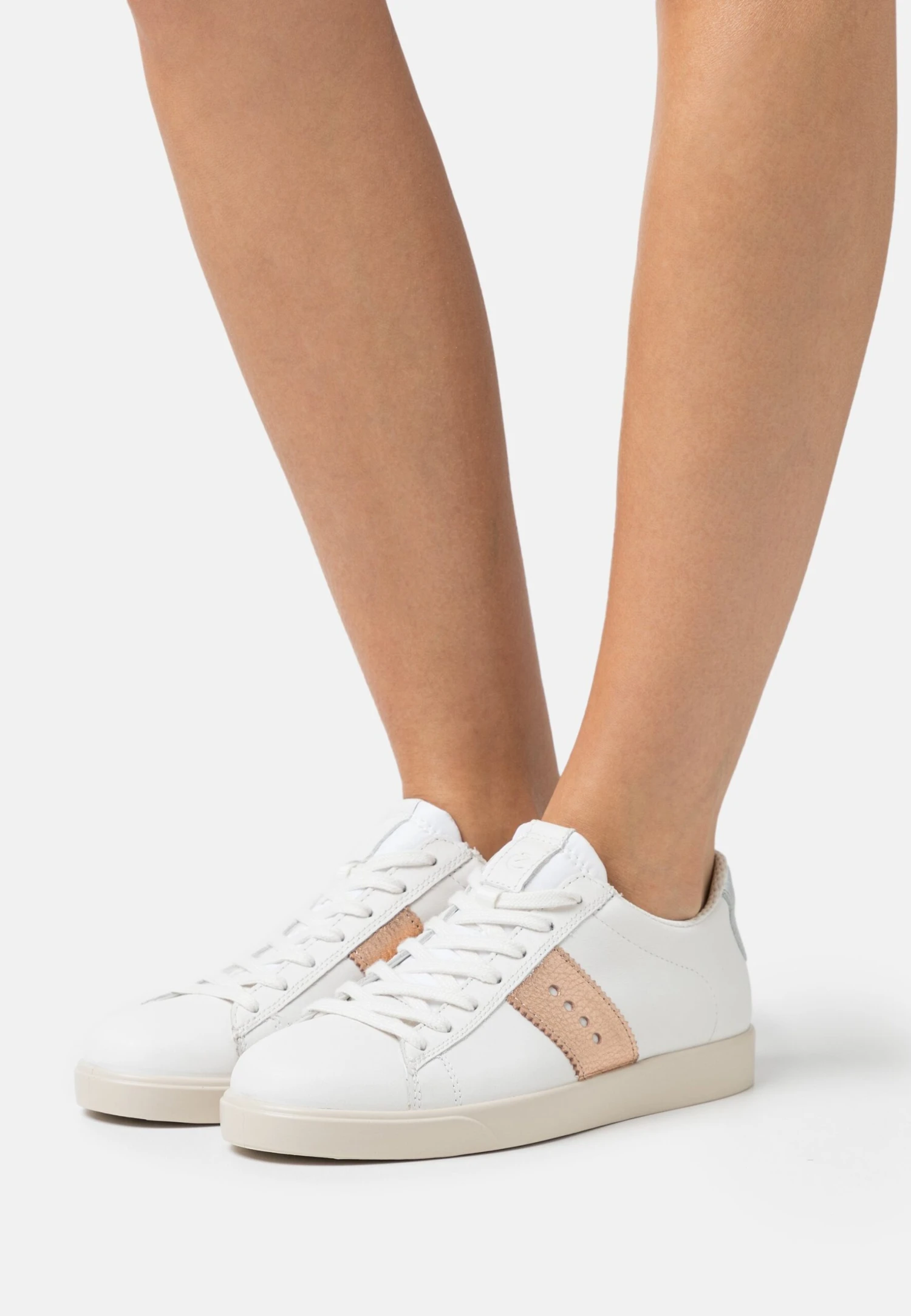 ECCO Street Lite- Sneakers Laag - White/Hammered Bronze/Pure White Silver 3 ECCO Street Lite- Sneakers Laag - White/Hammered Bronze/Pure White Silver