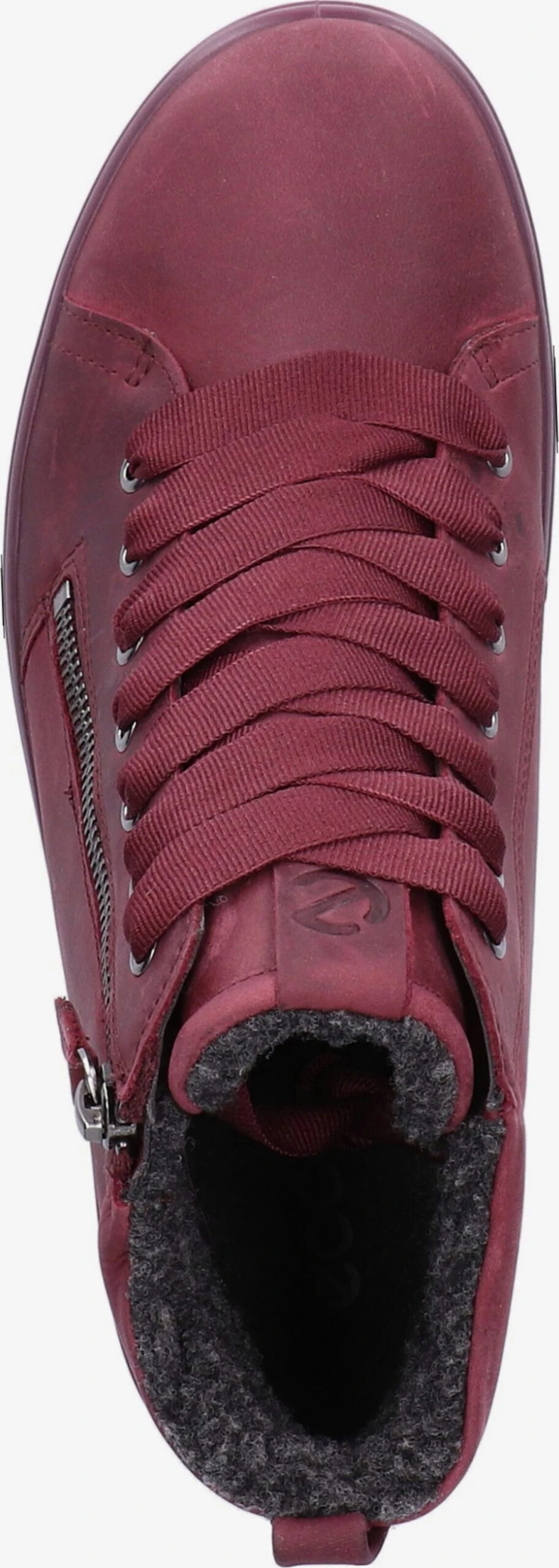 ECCO Hoge Sneakers Sneakers Hoog Dames Wijnrood 8 ECCO Hoge Sneakers Sneakers Hoog Dames Wijnrood - Afbeelding 6