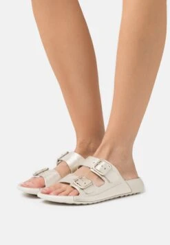 ECCO 2Nd Cozmo Flat - Muiltjes - Pure White Gold