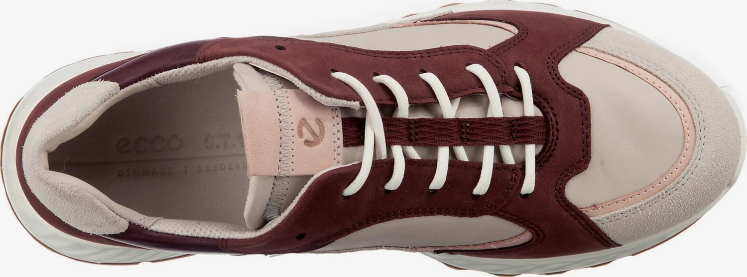 ECCO Fashion Sneakers Sneakers Laag Dames Beige / Wijnrood 7 ECCO Fashion Sneakers Sneakers Laag Dames Beige / Wijnrood - Afbeelding 5